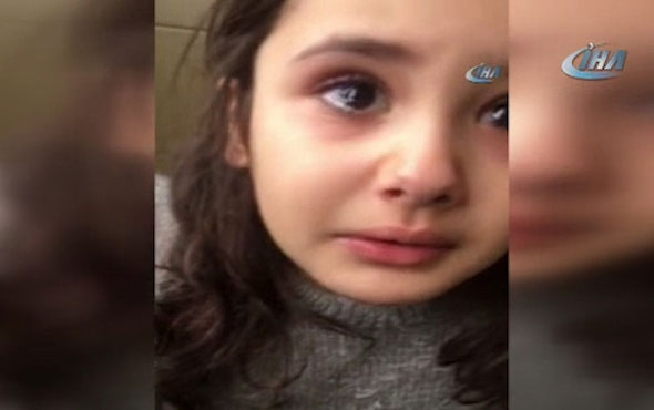  Minik kız, Cumhurbaşkanını göremeyince gözyaşına boğuldu