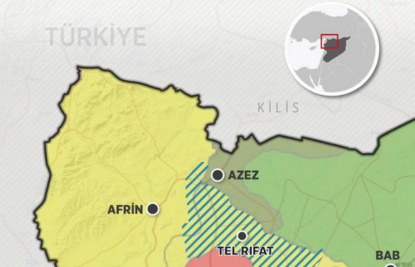 Afrin nerede PKK'nın ini deniliyor Afrin haritasına bakın