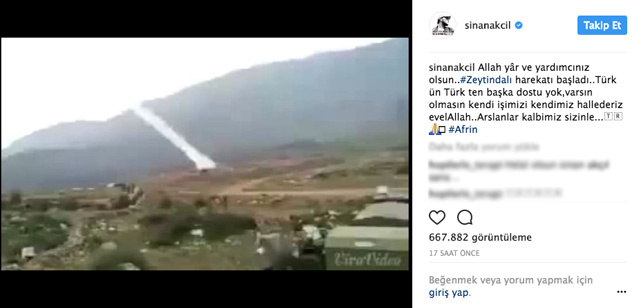 Şahan Gökbakar'dan Afrin paylaşımı: Ana kuzuları...