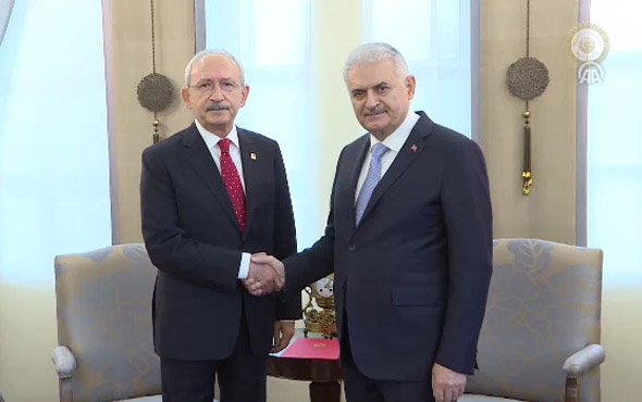Başbakan Yıldırım, Kılıçdaroğlu görüşmesi başladı