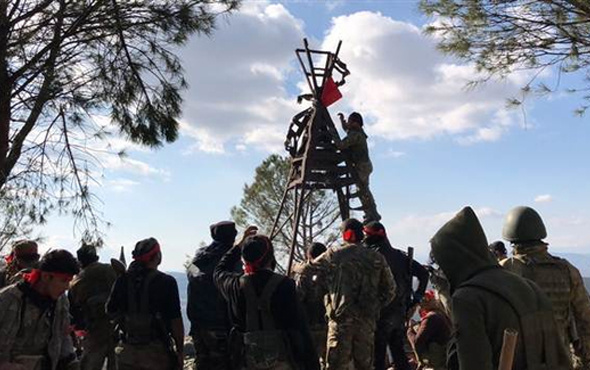 Burseya Dağı'ndan ilk görüntüler! Türk bayrağı dikildi