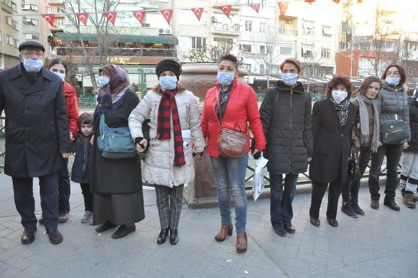 Termik santrale karşı Yüzlerce kişi zincir oluşturdu!