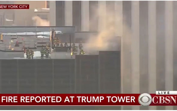 New York'taki Trump Tower'da korkutan yangın!