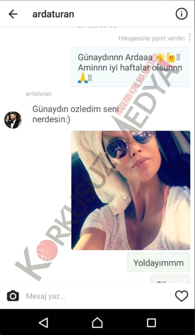 Şarkıcı Berkay'ın karısına asılan Arda'nın skandal instagram mesajları