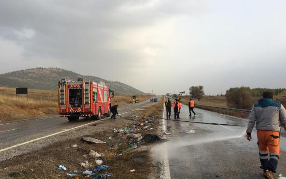 Kahramanmaraş'ta yolcu otobüsü devrildi! Ölü ve yaralılar var