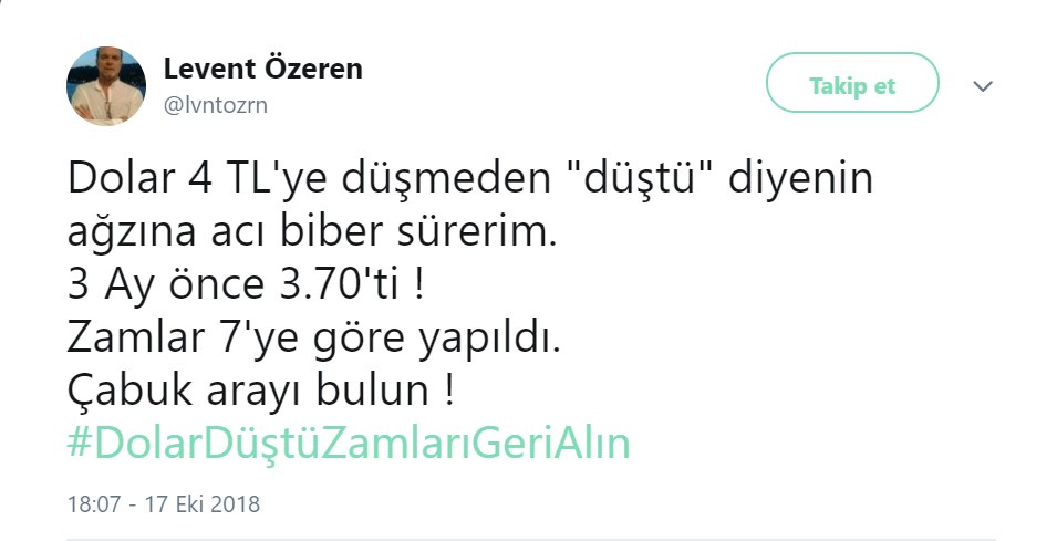 Sosyal medyada "zamları geri alın" kampanyası başlatıldı