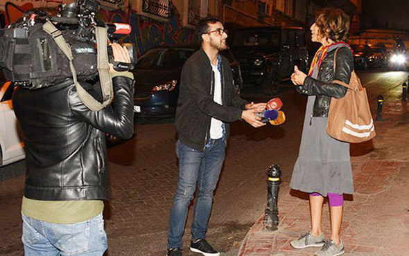 İstanbullu Gelin dizisinin Güneş'i Nihal Yalçın sokak ortasında şok etti