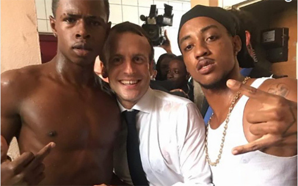 Macron fotoğrafı Fransa'ya karıştırdı