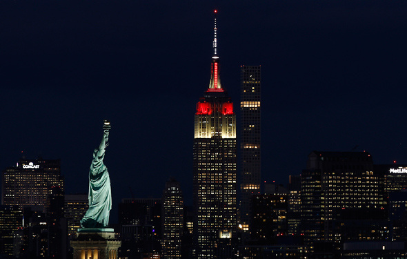 New York’ta Cumhuriyet coşkusu Empire State kırmızı-beyaz