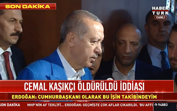 Erdoğan'dan flaş Cemal Kaşıkçı açıklaması!