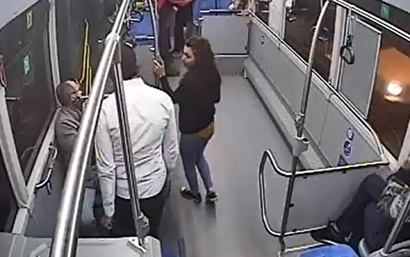 Halk otobüsünde küçük kıza taciz anı kameralara yansıdı