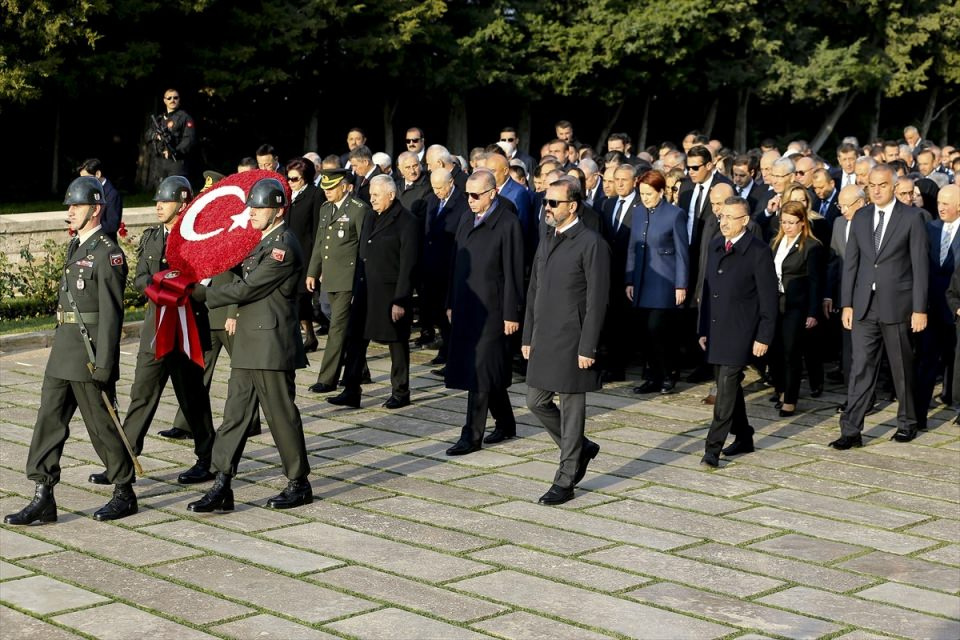 Anıtkabir'de dikkat çeken görüntüler Erdoğan Akşener ve Bahçeli'yi...
