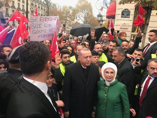 Cumhurbaşkanı Erdoğan Paris'te