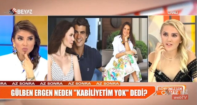 Beyaz TV'de olay iddia İbrahim Kutluay'la Evdina Sponza'ı Hüsnü Özyeğin bastı