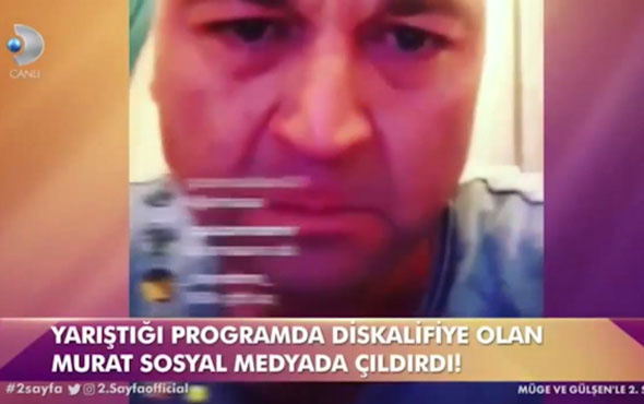 MasterChef'ten elenen Murat çılgına döndü! Olay video 