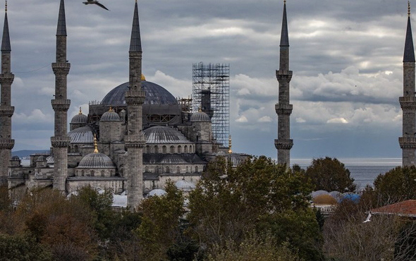 Sultan Ahmet'te inanılmaz görüntü Artık 5 minare