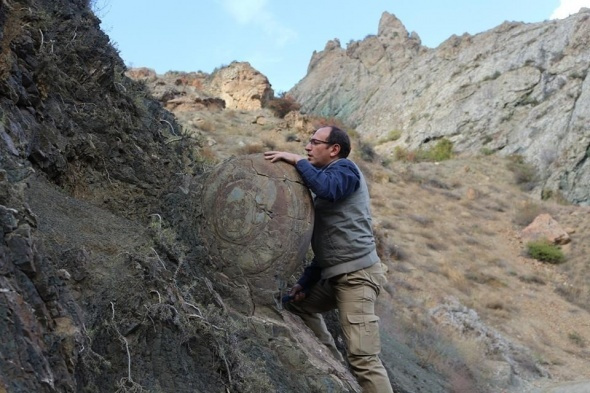 Erzurum'da 70 yıllık kaya Kaya Salyangozu görenleri hayrete düşürdü