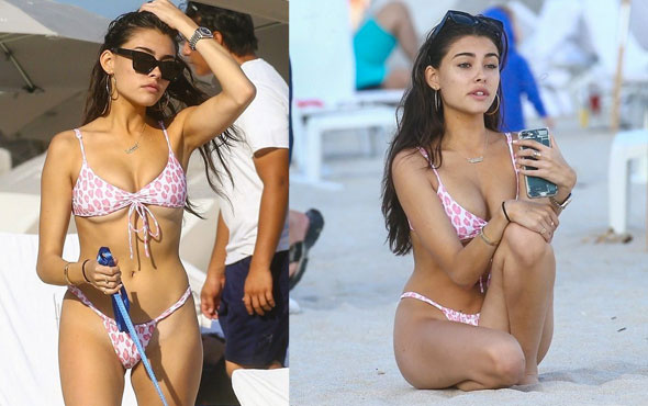 19 yaşındaki şarkıcı Madison Beer'in bikinisi küçük gelince alay konusu oldu