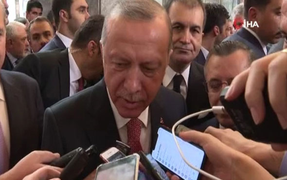 Başkan Erdoğan'ın muhabirle 'yes' diyaloğu