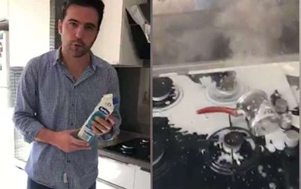 Torku'nun 'patlayan süt'ü sosyal medyada olay oldu! 