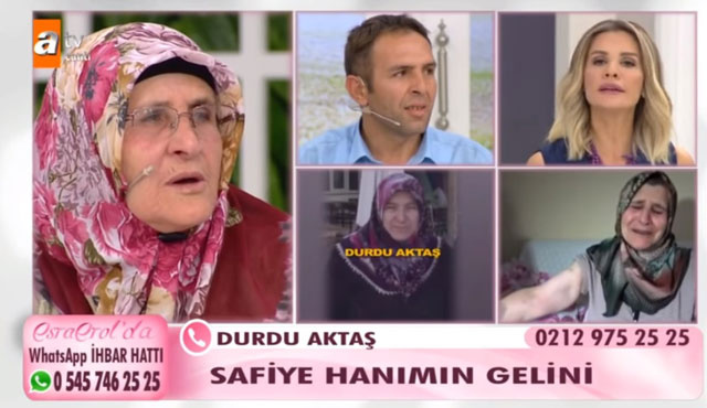 ATV'ye çıkan Safiye Hanım şok etti oğlu baldızını babasıyla evlendirmek istedi