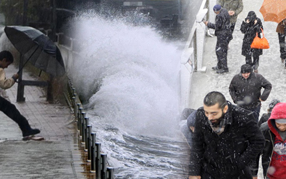 Meteoroloji'den kuvvetli yağış ve fırtına uyarısı