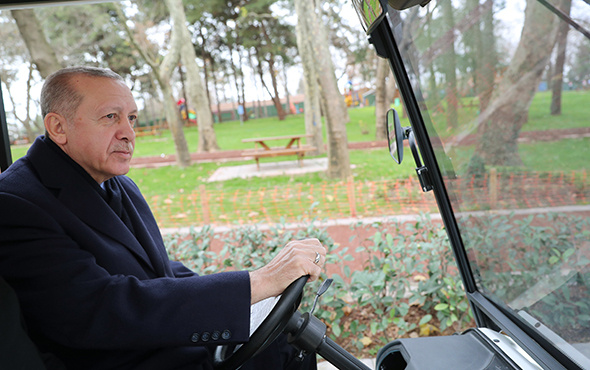 Cumhurbaşkanı Erdoğan, 15 Temmuz Millet Bahçesi'ni gezdi