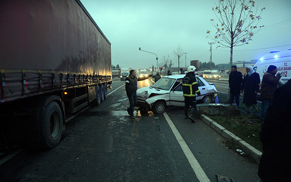 Feci kazadan yaralı kurtuldu: Otomobiline ağladı!