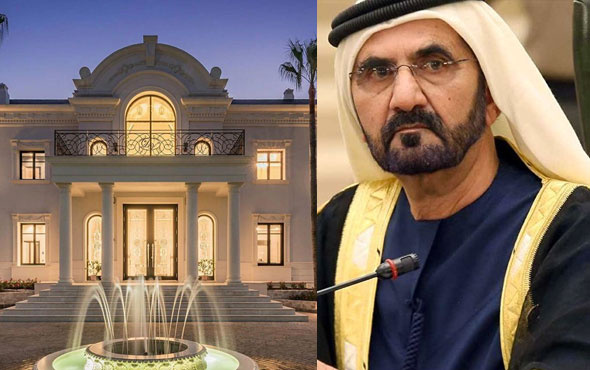 Dubai Emiri Gebze'de malikane inşa etti her yeri altın kaplattı