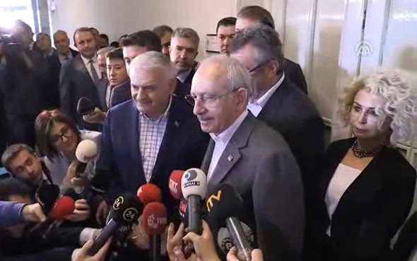 Meclis'te sürpriz Binali Yıldırım ve Kemal Kılıçdaroğlu  görüşmesi