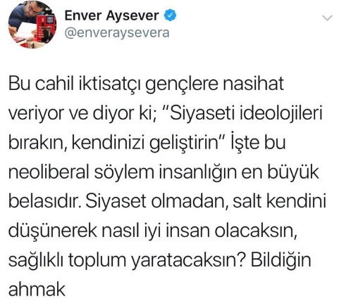 Özgür Demirtaş'tan Enver Aysever'e kapak