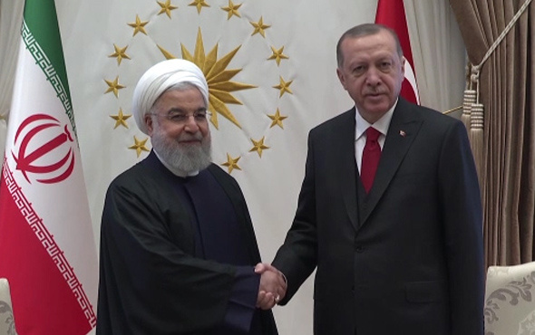  Cumhurbaşkanı Recep Tayyip Erdoğan ve Ruhani görüştü