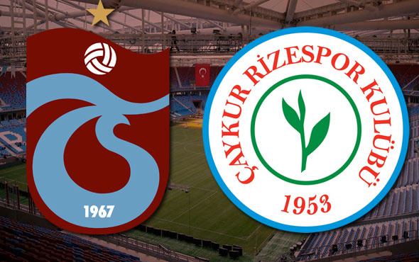 Karadeniz derbisinde 11'ler belli oldu! Trabzonspor-Çaykur Rizespor