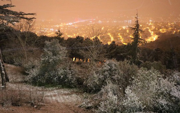 İstanbul’da beklenen kar yağışı başladı