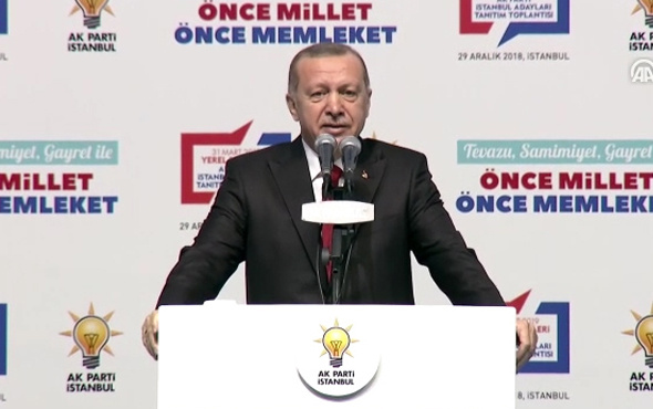 Erdoğan AK Parti İstanbul Büyükşehir adayı ile ilçe adaylarını tanıttı