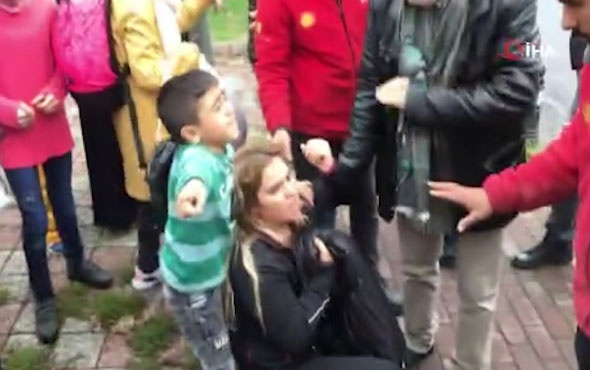 İstanbul’da çocuklu kadın kapkaççıyı vatandaşlar yakaladı