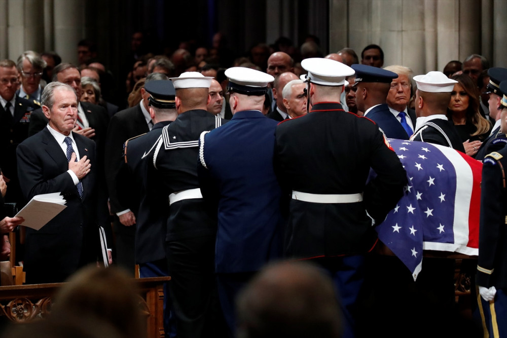 ABD, baba Bush’a törenle veda ediyor