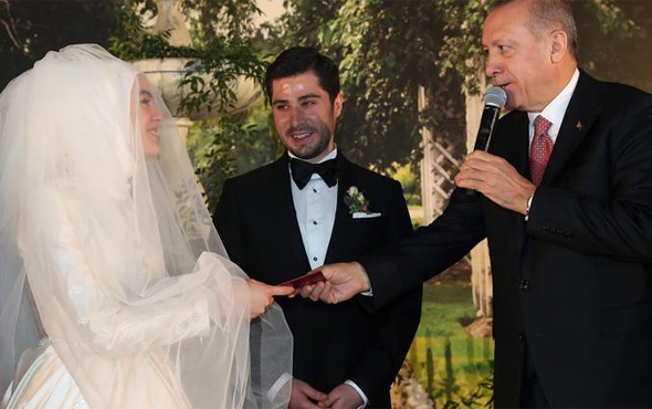 Cumhurbaşkanı Erdoğan nikah şahidi oldu