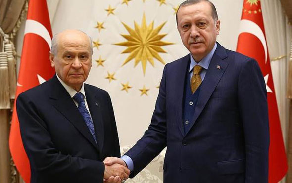 Cumhurbaşkanı Erdoğan, Bahçeli ile görüştü