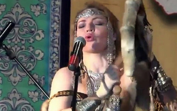 Rus kadının yaptığı ilginç müzik hayrete düşürüyor