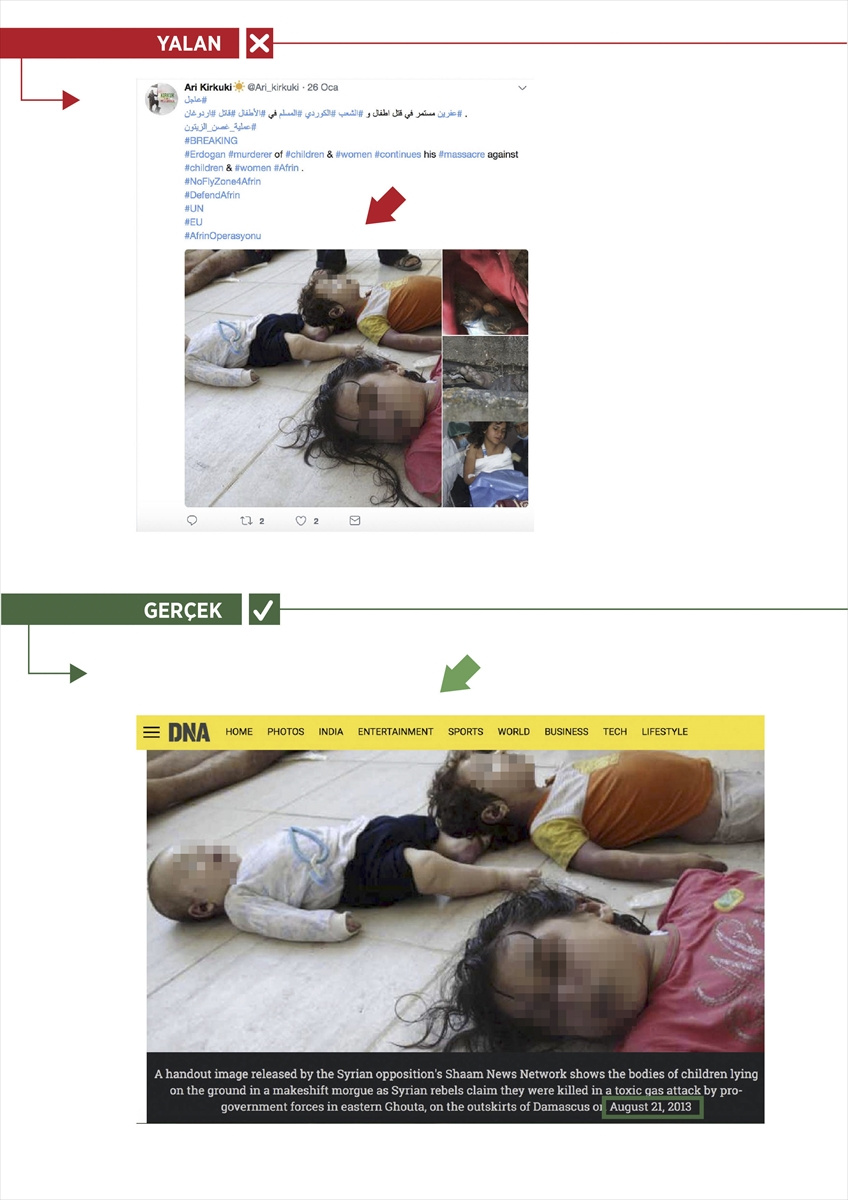 Esed'in katliam fotoğrafları 'Afrin yalanları'na malzeme oluyor