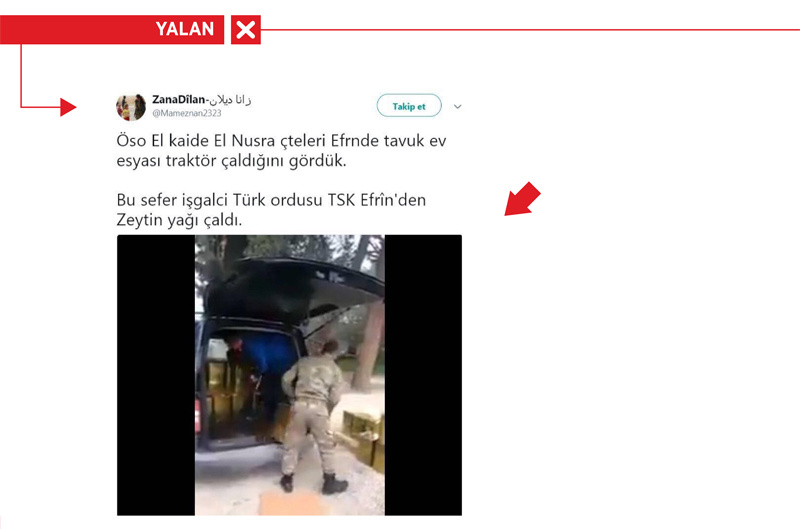 'Türk ordusu Afrin'de zeytinyağı çaldı' iddiasının aslı ortaya çıktı