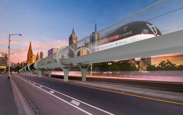 Hyperloop'un prototipi görücüye çıktı