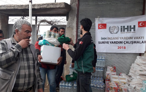 İHH'den Afrin'e gıda yardımı
