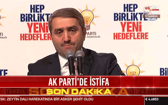 AK Partili Başkan canlı yayında istifa etti