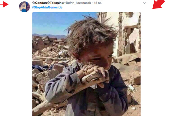 PYD/PKK destekçileri Afrin yalanlarına yine çocukları alet etti