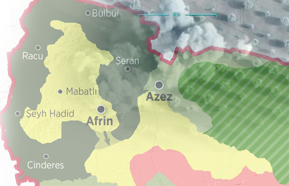 Abdullah Ağar harita paylaştı işte PKK'nın gizlediği Afrin gerçekleri