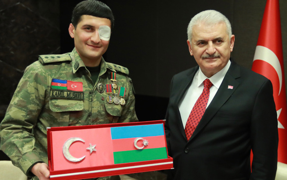 Azerbaycanlı gaziden Başbakan Yıldırım'a Afrin mesajı