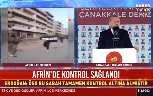Cumhurbaşkanı Erdoğan'dan flaş Afrin açıklaması: 'Bir müjdeyi paylaşmak istiyorum'