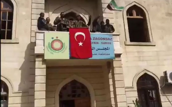 TSK paylaştı! Afrin'de Türk bayrağı dalgalandı